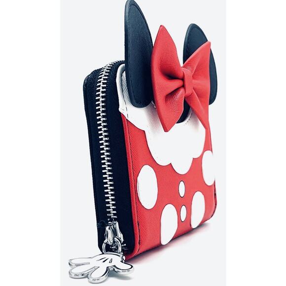 *NEW EXCLUSIVE 2 PACK* Loungefly XLASR Minnie Mouse Dress Mini Backpack & Wallet - Picture 8 of 10